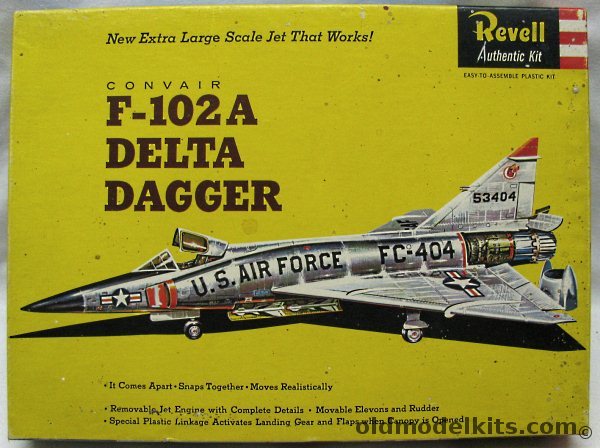 Revell 1/48 F-102A Delta Dagger Large Scale with Working Features, H281-200 plastic model kit